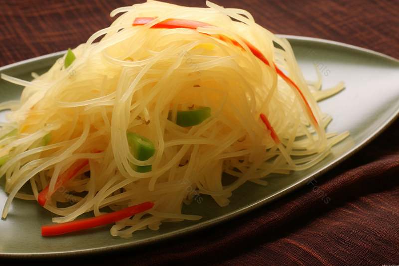 凉拌酸辣青椒土豆丝健康美食,高清,摄影图,摄影图片,图片大全,摄影图免费下载